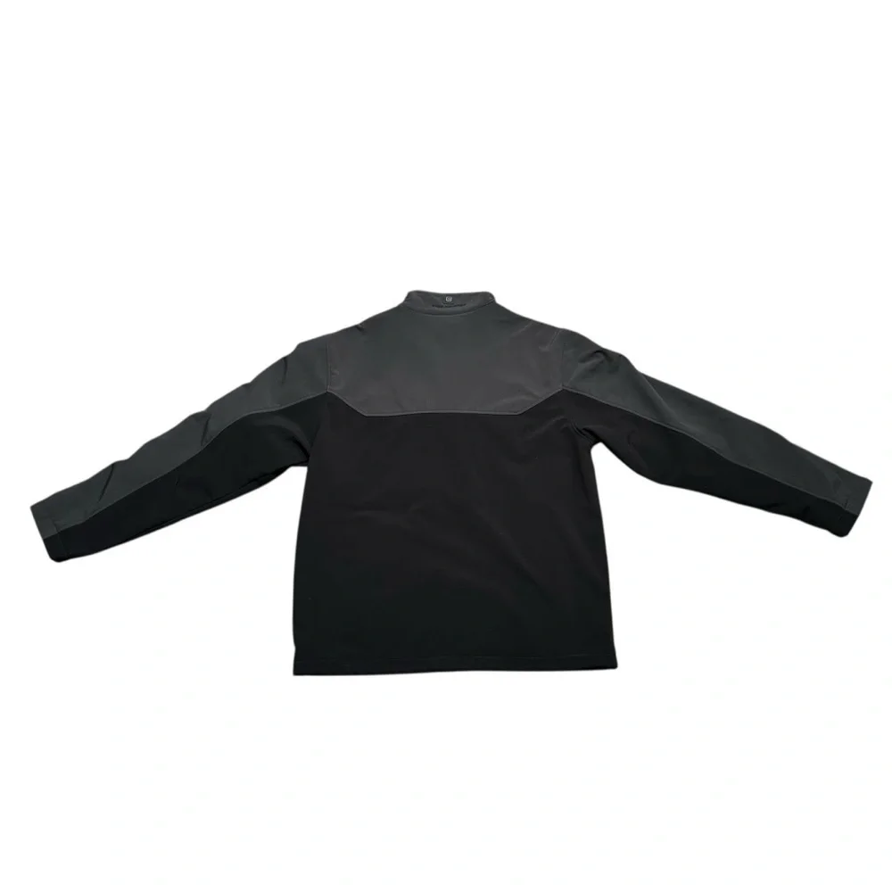 Free Country Men’s L Black & Gray Soft Shell Full Zip Jacket